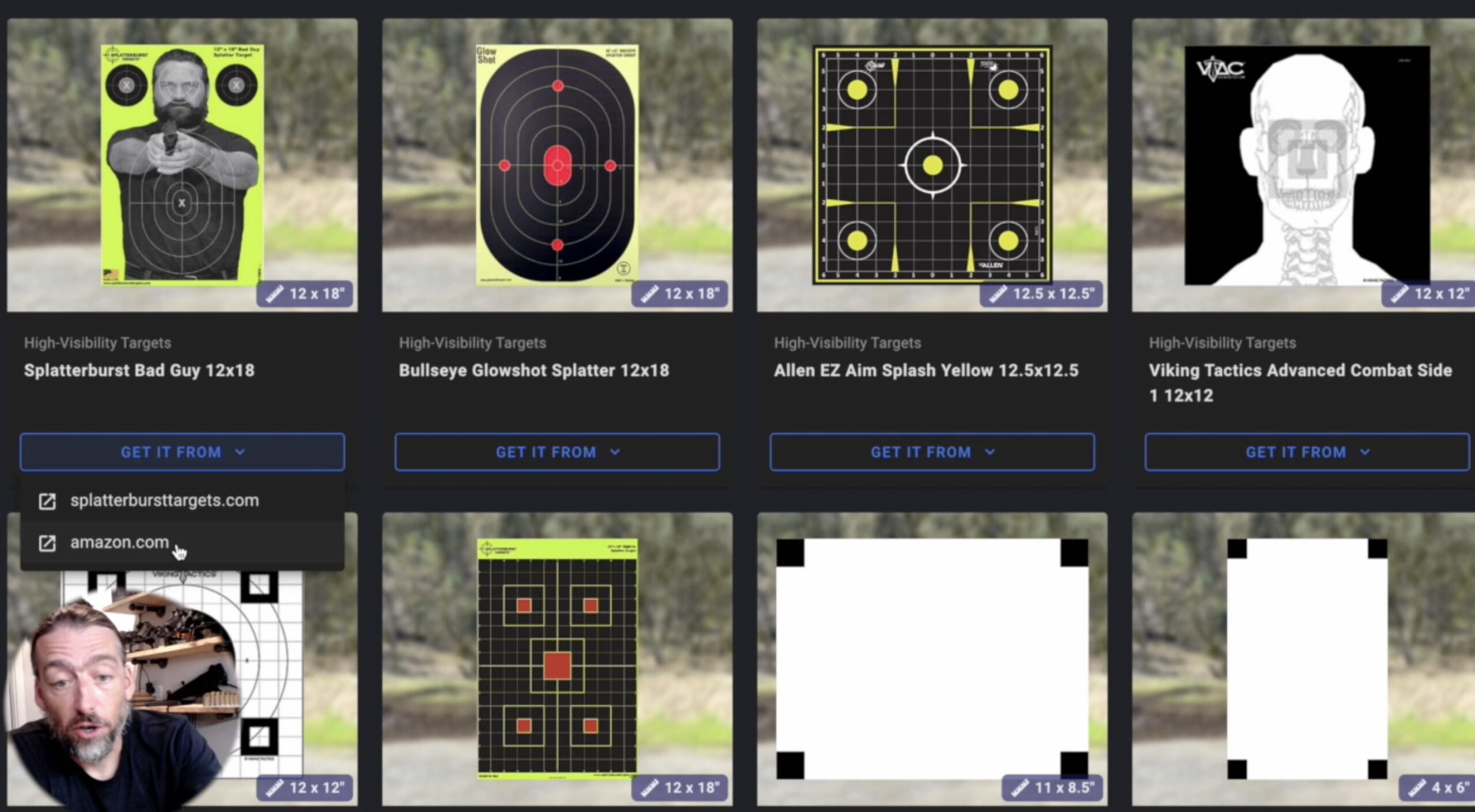 Introduction to AccuShoot Target Choices and Support