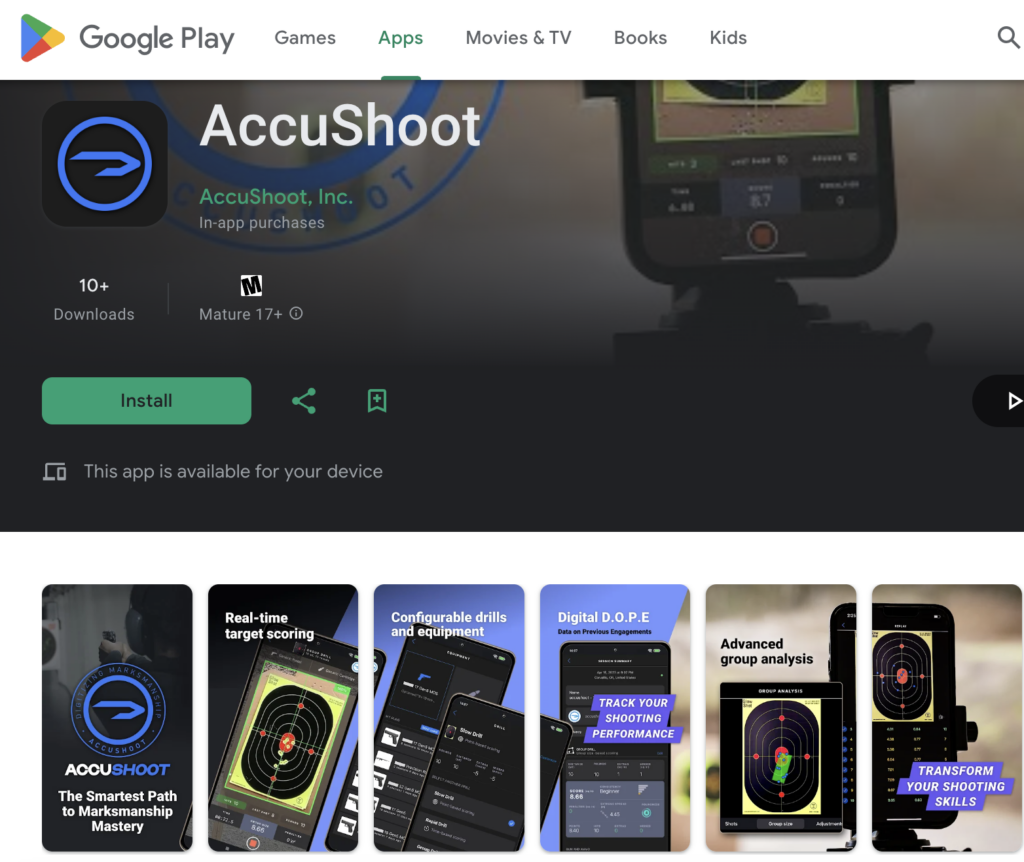 AccuShoot Android App